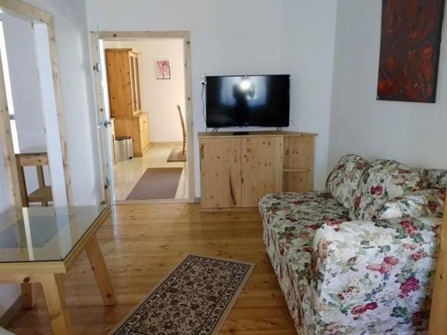 Televízia a/alebo spoločenská miestnosť v ubytovaní Gartler's Appartements