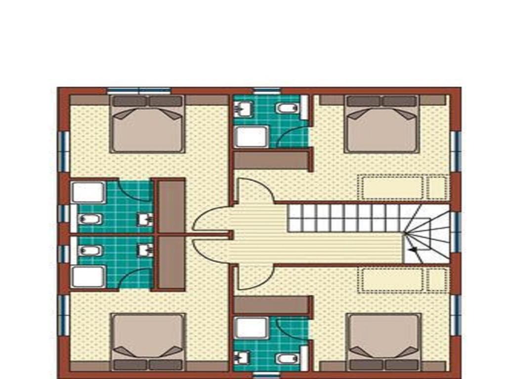 Půdorys ubytování Ferienhaus Valleu