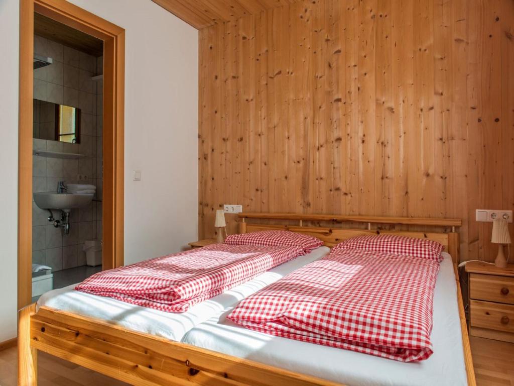 Postel nebo postele na pokoji v ubytování Ferienhaus Valleu