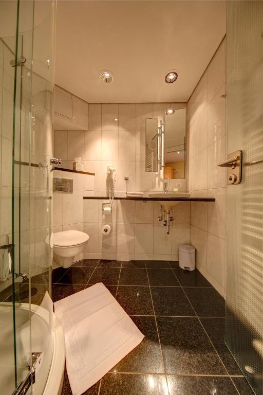Koupelna v ubytování Hotel Adler