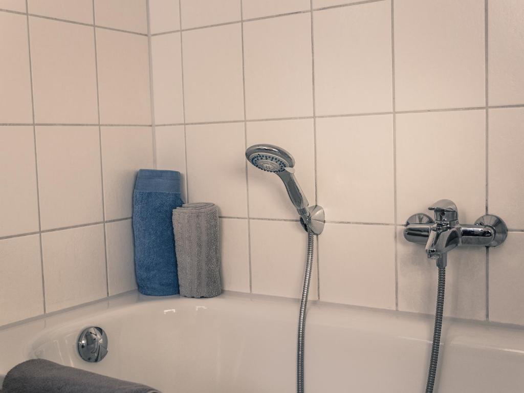 Koupelna v ubytování Borner Schlafwandler