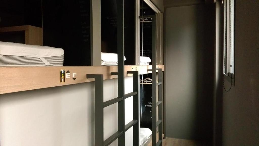 Kuchyň nebo kuchyňský kout v ubytování Taipei Discover Hostel