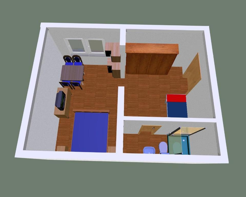 Půdorys ubytování Apartments Barka