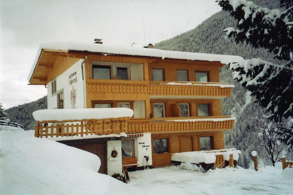 冬のGastehaus Alpenruhの様子