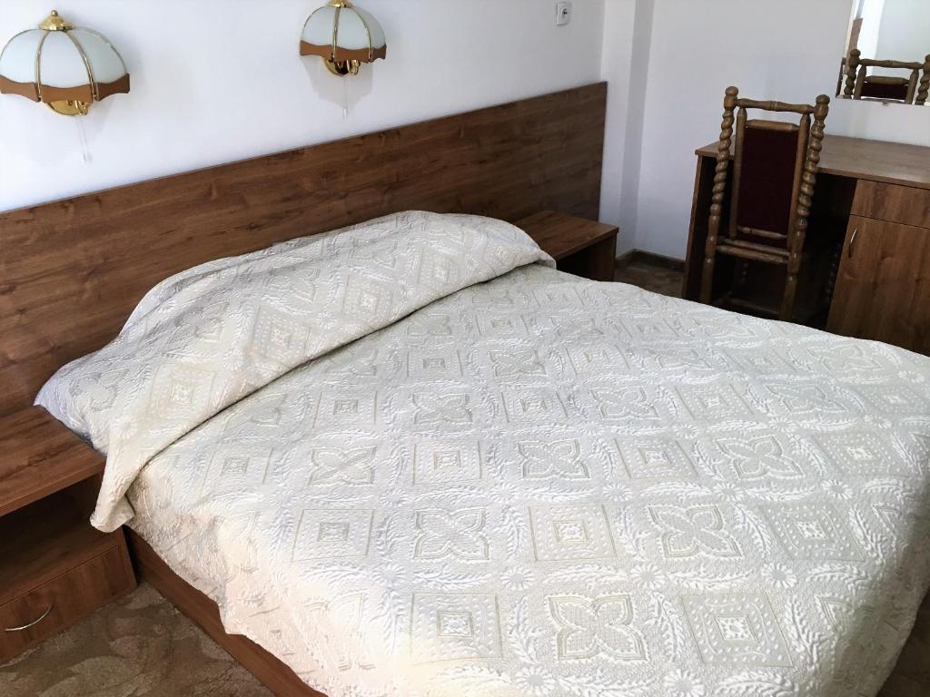 Postel nebo postele na pokoji v ubytování Danubian