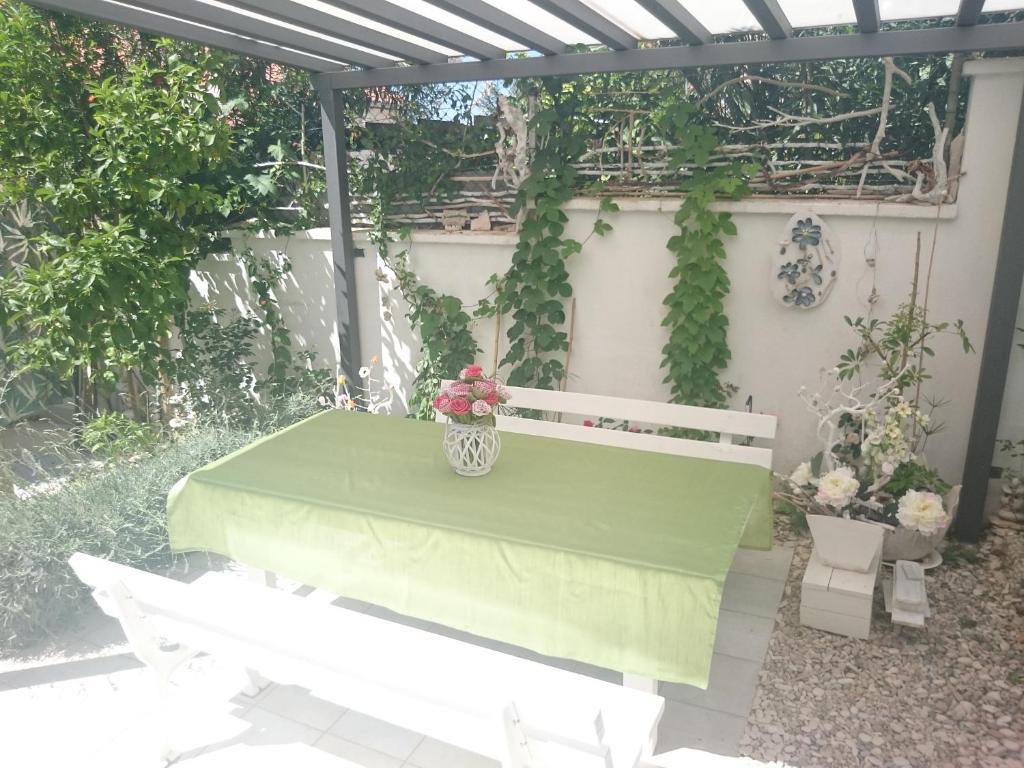Zahrada ubytování Apartments Rak