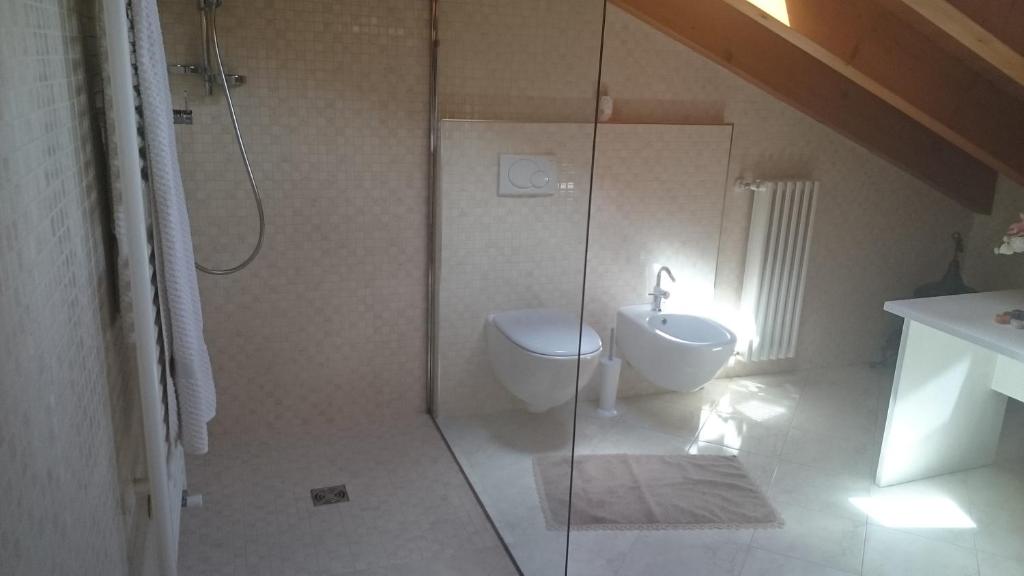 Koupelna v ubytování Casa dei Mulini