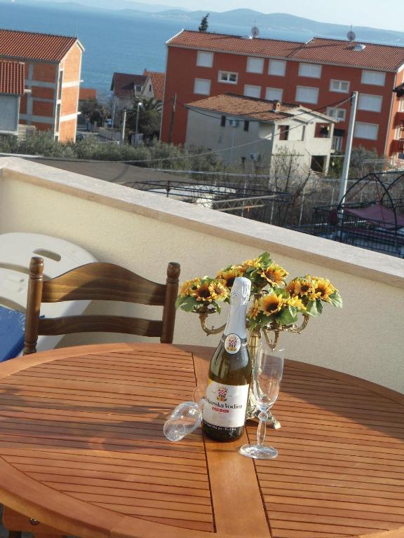 Balkón alebo terasa v ubytovaní Apartments Slavica Trogir