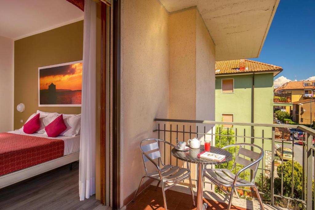 Balkón nebo terasa v ubytování Hotel Corallo