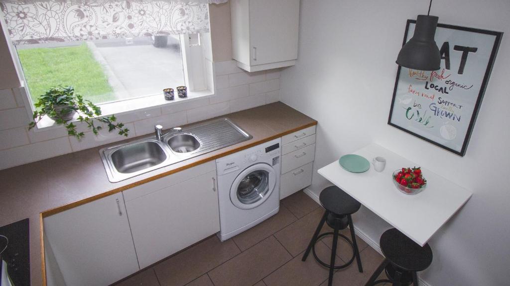 Kuchyň nebo kuchyňský kout v ubytování Apartment 19