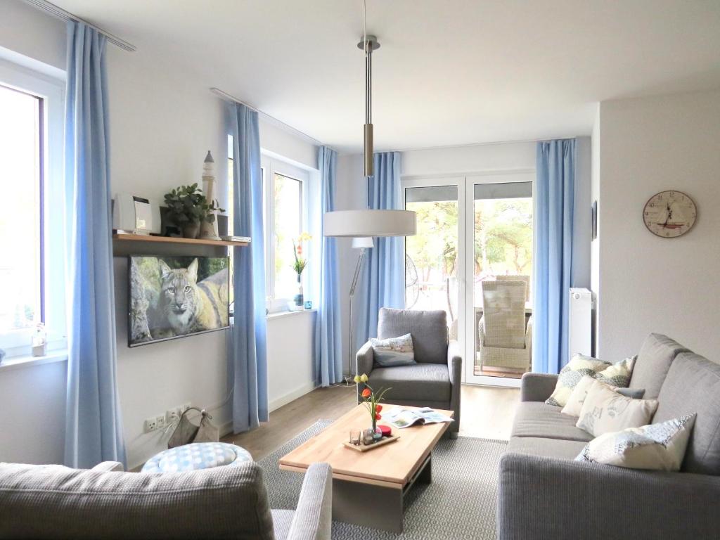 Posezení v ubytování Ferienwohnung Sonnensegler