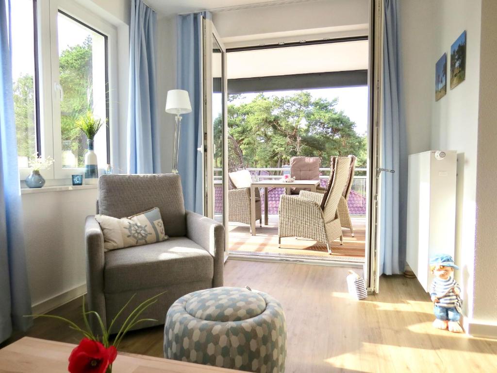 Posezení v ubytování Ferienwohnung Sonnensegler