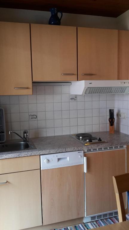 Kuchyň nebo kuchyňský kout v ubytování Pension Schwemberger ohne Frühstück