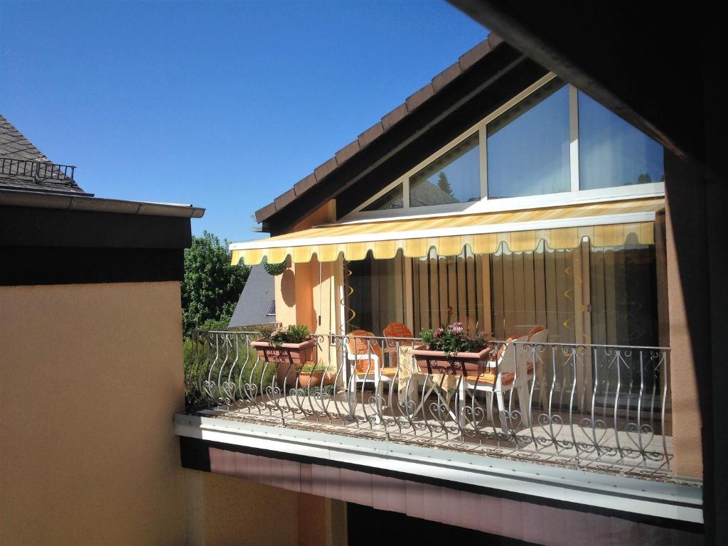 Balkón nebo terasa v ubytování Ferienwohnung Baldus-Westerwald