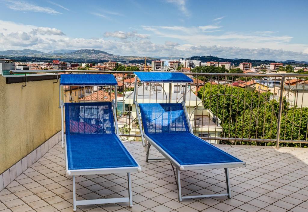 Balkón nebo terasa v ubytování Hotel Tilmar