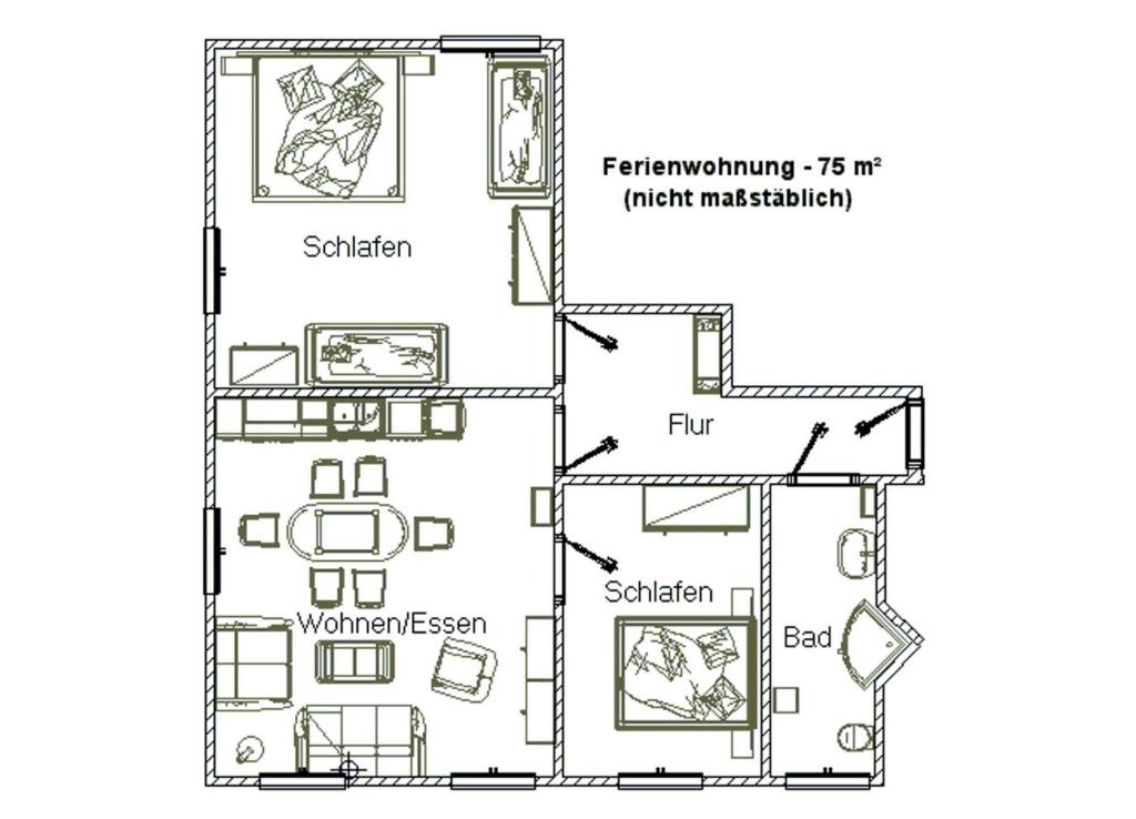 Ferienwohnungen Chris Stephan - Appartamento Con 2 Camere Da Letto