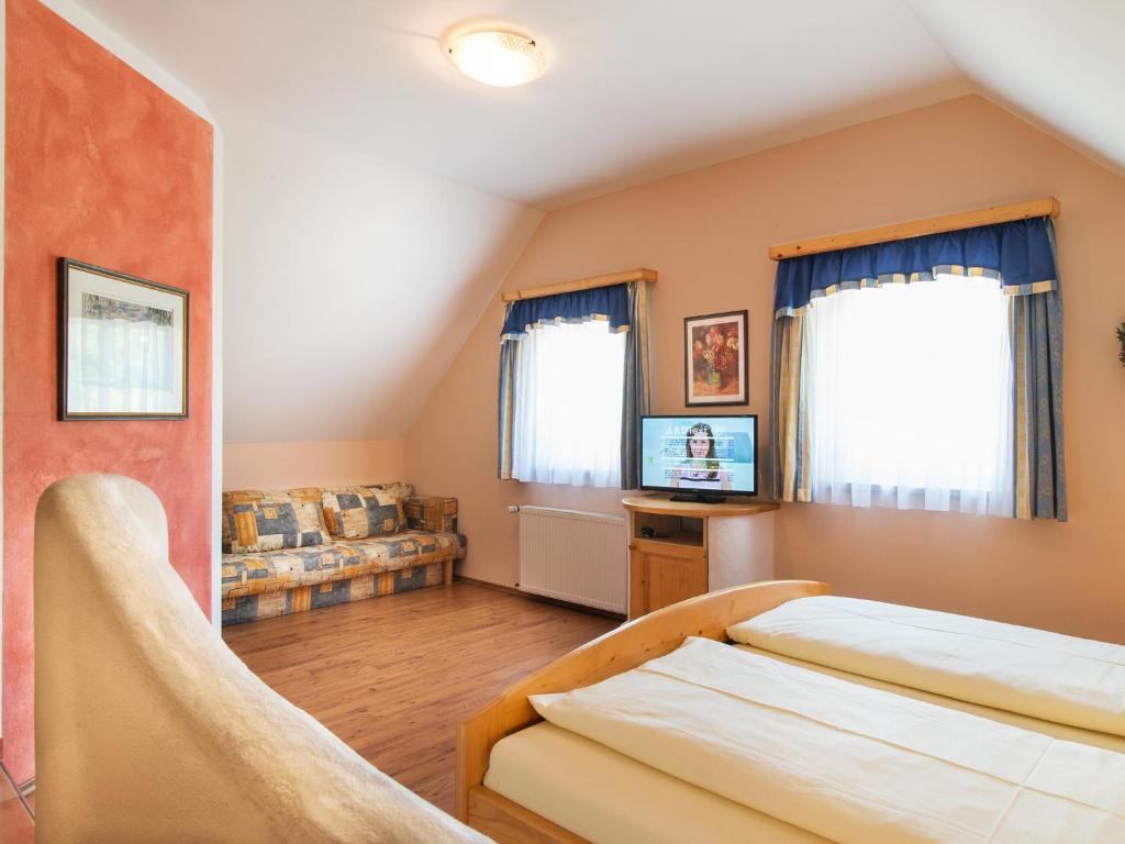 Postel nebo postele na pokoji v ubytování Landhof Steinbäck