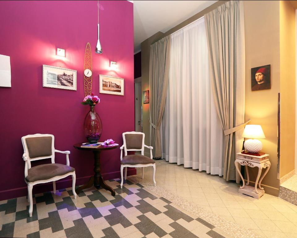 Posezení v ubytování B&B Antonello da Messina