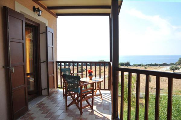 Balkón nebo terasa v ubytování Kyma Hotel