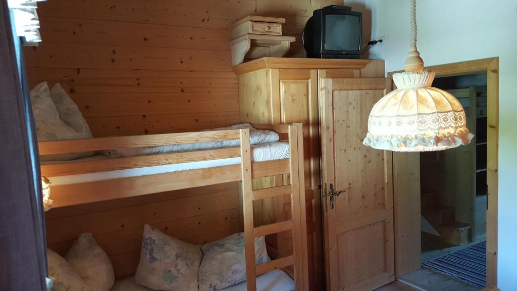 Posteľ alebo postele v izbe v ubytovaní Bio-Berghof