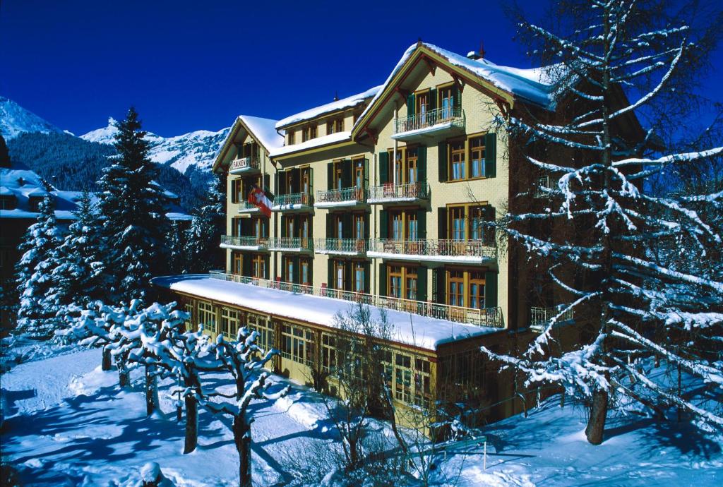 Historic Hotel Falken v zimě