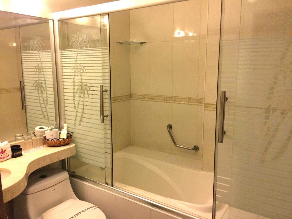 Koupelna v ubytování Hotel Princesa