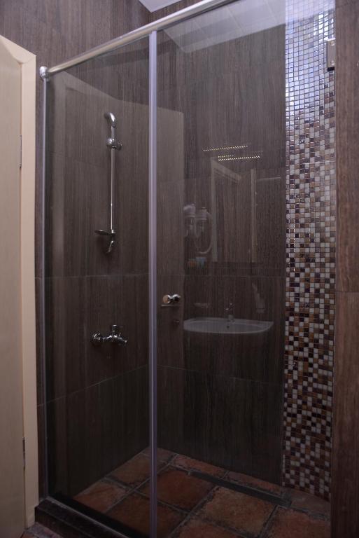 Koupelna v ubytování Hotel Varios
