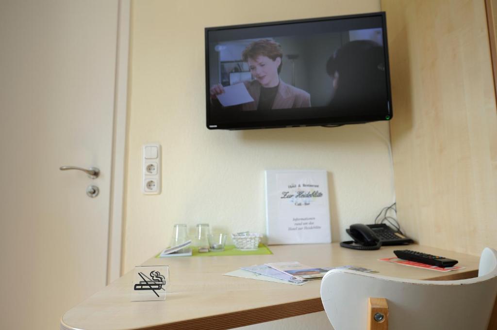 TV a/nebo společenská místnost v ubytování Gästehaus Südheide