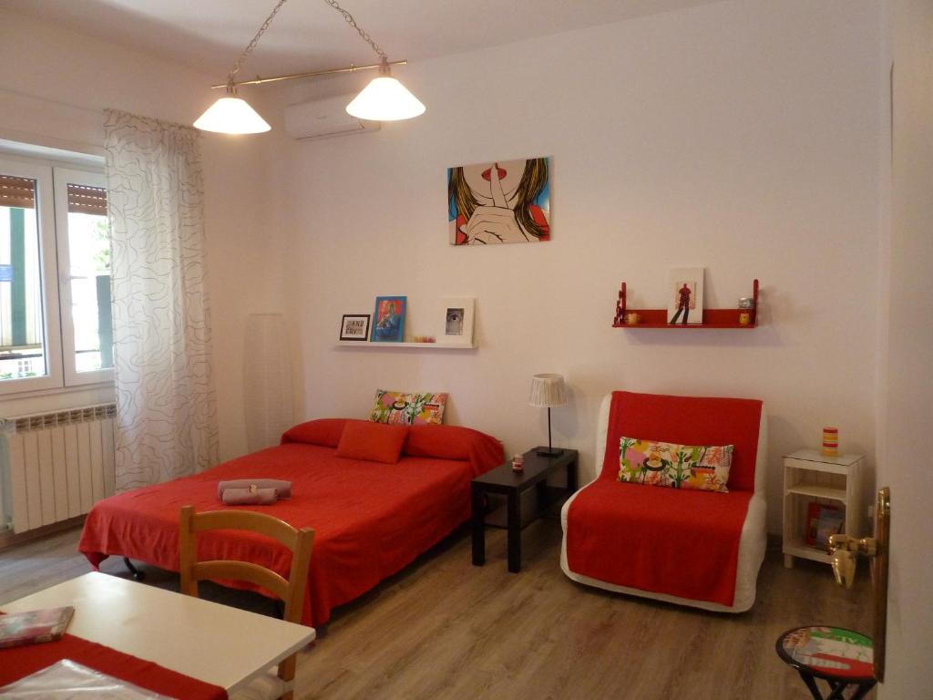 Uma cama ou camas num quarto em Stesi Vacanze