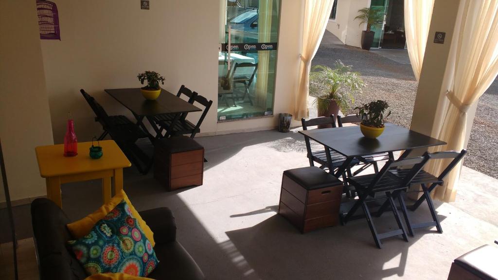 Posezení v ubytování Open Hotel