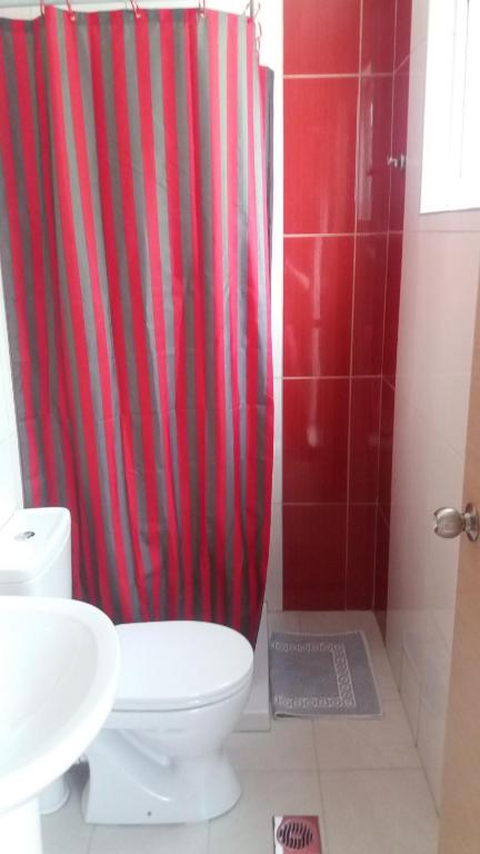 Koupelna v ubytování Paritsa Hotel