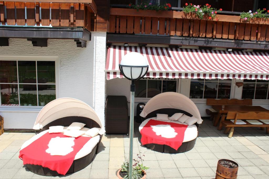 Balkón nebo terasa v ubytování Alpenhotel Widderstein