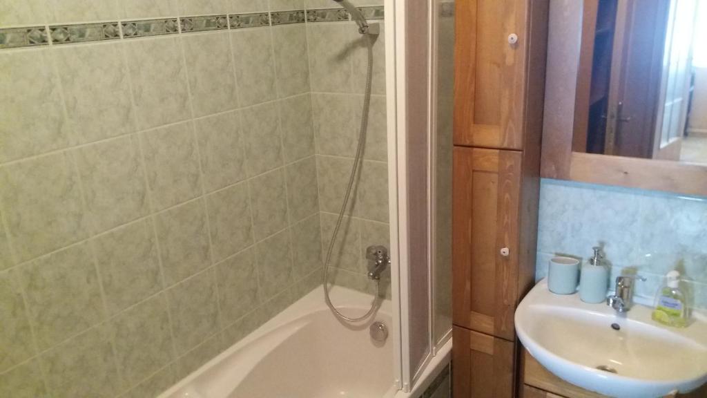 Koupelna v ubytování Apartmán Černý Důl