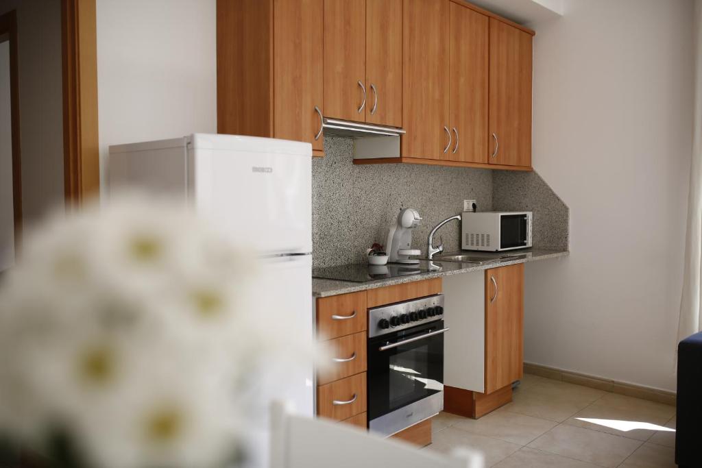 Kuchyňa alebo kuchynka v ubytovaní Apartaments Claudia