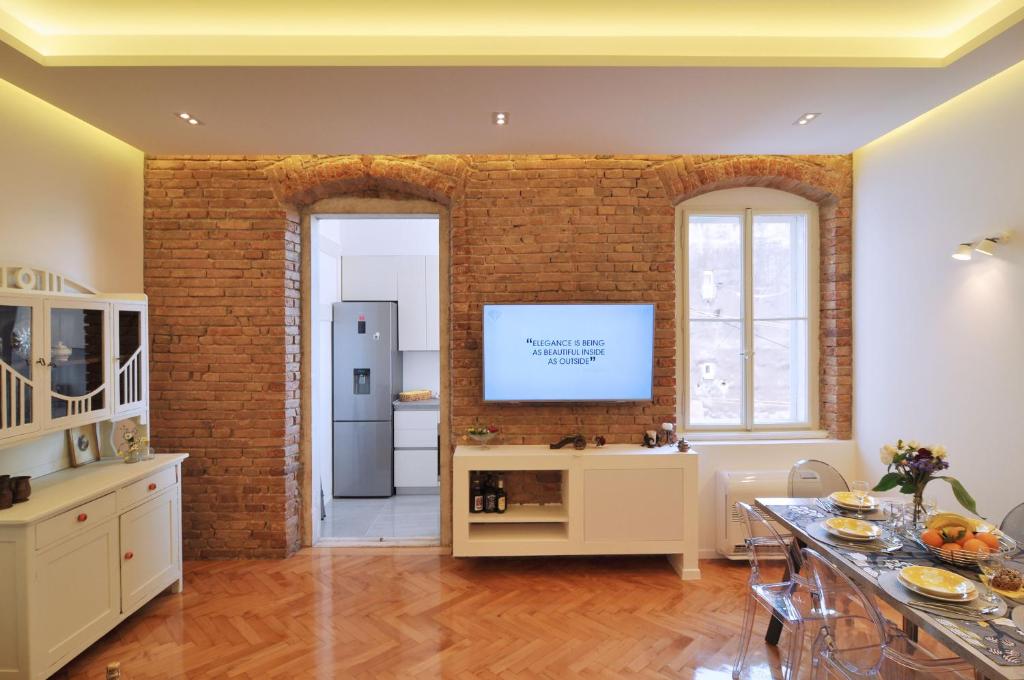 Kuchyňa alebo kuchynka v ubytovaní Apartment Barbara Centrum