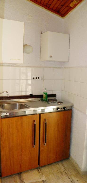 Kuchnia lub aneks kuchenny w obiekcie Akis Apartments Kontogialos-Pelekas