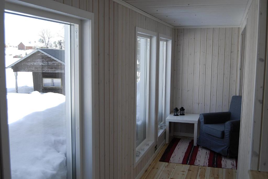 Lakeside House in Lapland v zimě