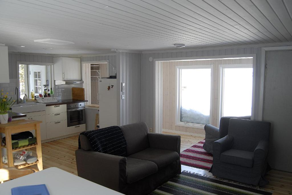 Kuchyň nebo kuchyňský kout v ubytování Lakeside House in Lapland