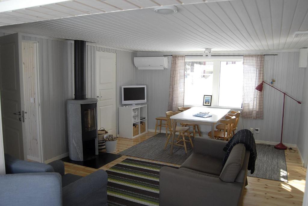 TV a/nebo společenská místnost v ubytování Lakeside House in Lapland