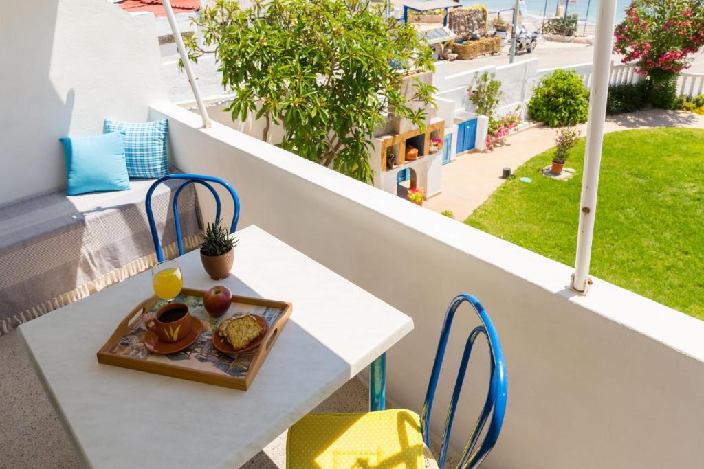 Balkon lub taras w obiekcie Antonios Apartments Stegna