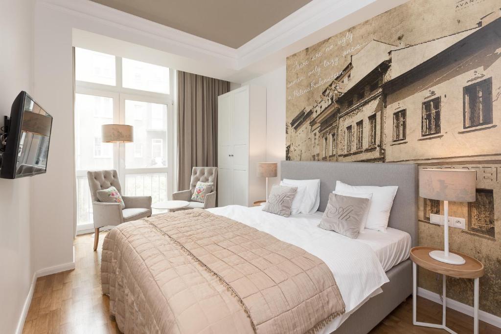 Posteľ alebo postele v izbe v ubytovaní AVANTI Home