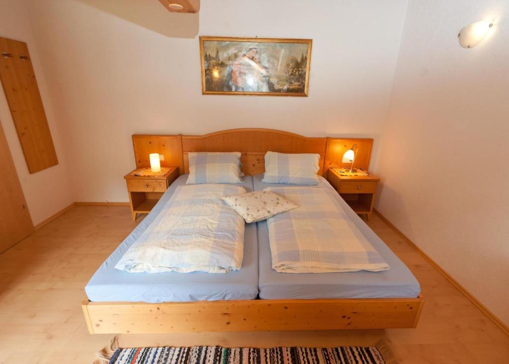 Postel nebo postele na pokoji v ubytování Haus Taumberger
