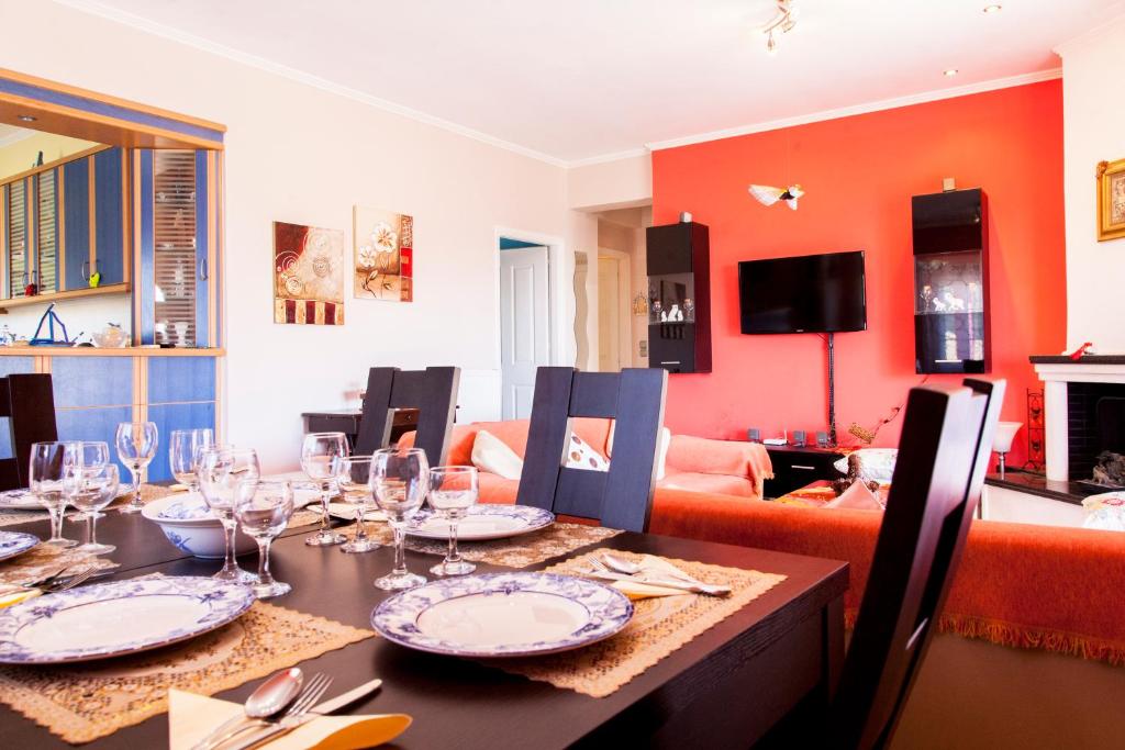 TV a/nebo společenská místnost v ubytování Zois' House