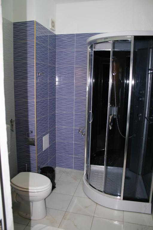 Koupelna v ubytování Hotel Hyperion