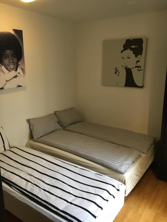 Postel nebo postele na pokoji v ubytování OSLO S, City Center Apartments