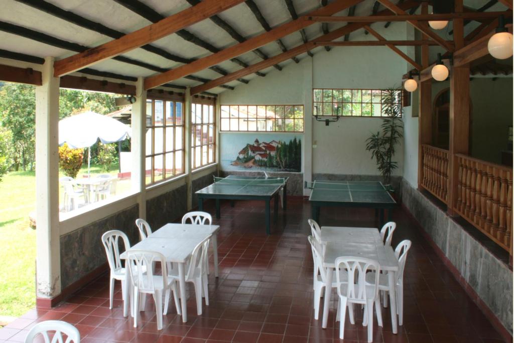 Restaurace v ubytování Hotel Campestre Los Arrayanes