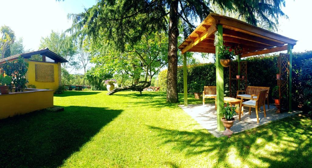 Zahrada ubytování B&B Casale Ginette
