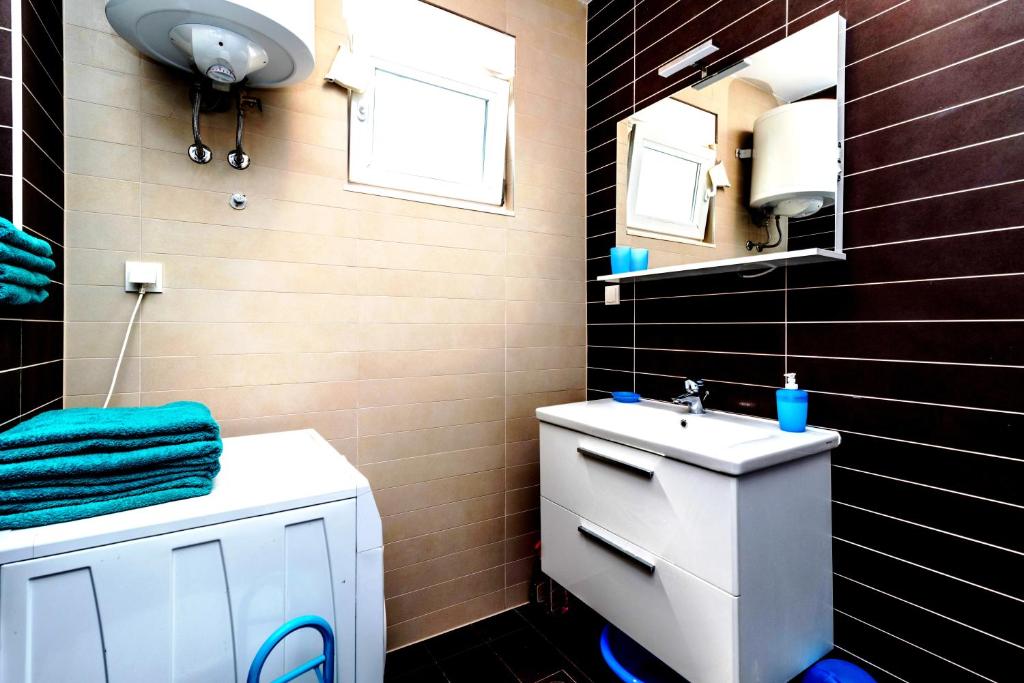 Kúpeľňa v ubytovaní "Blue"