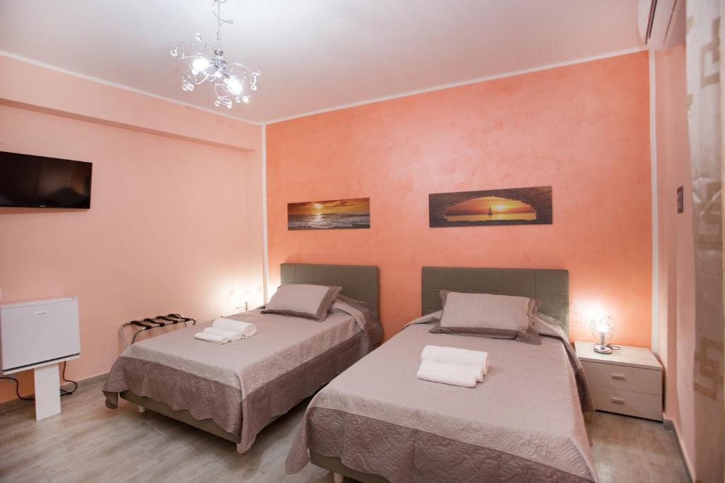 Krevet ili kreveti u jedinici u okviru objekta B&B Palermo Sole & Cultura