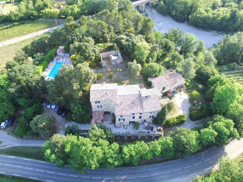 Letecký snímek ubytování Hôtel La Bastide de Vaison